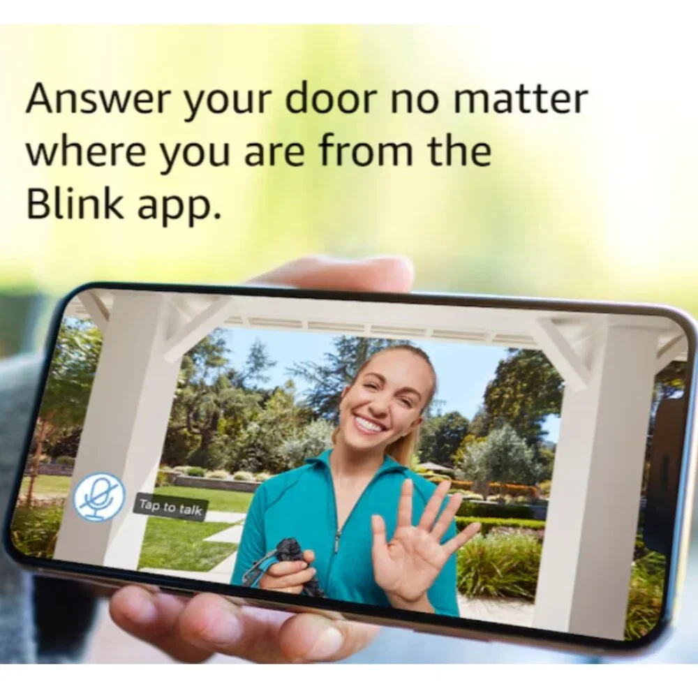 NEW Blink Video Doorbell - Works with Alexa (Black)